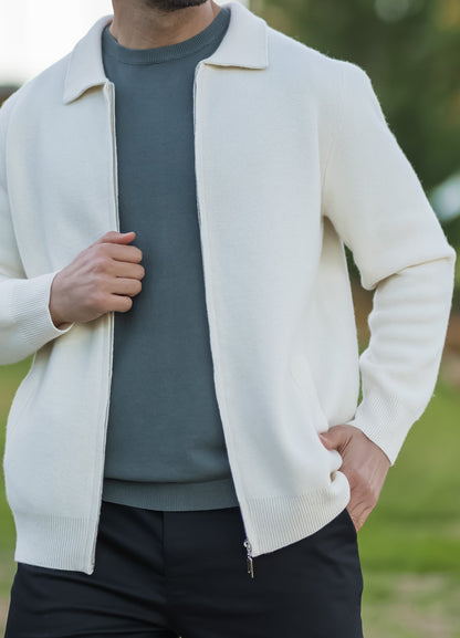 Salto Merino Zip-Up: Spirited Sophistication in Every Zip