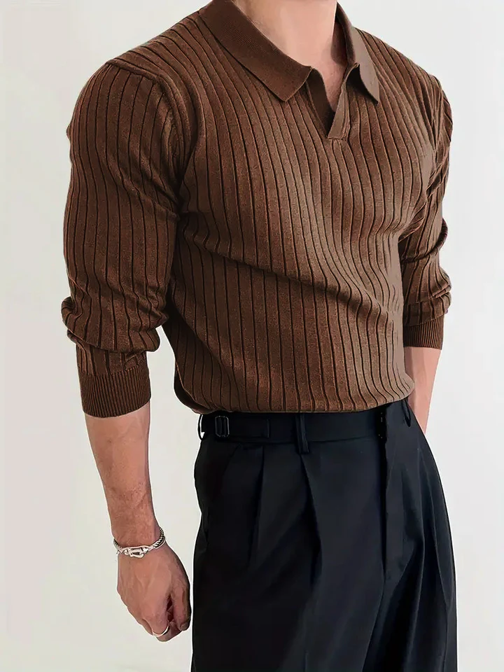 Sogno: Muscle Fit Knit Sweater