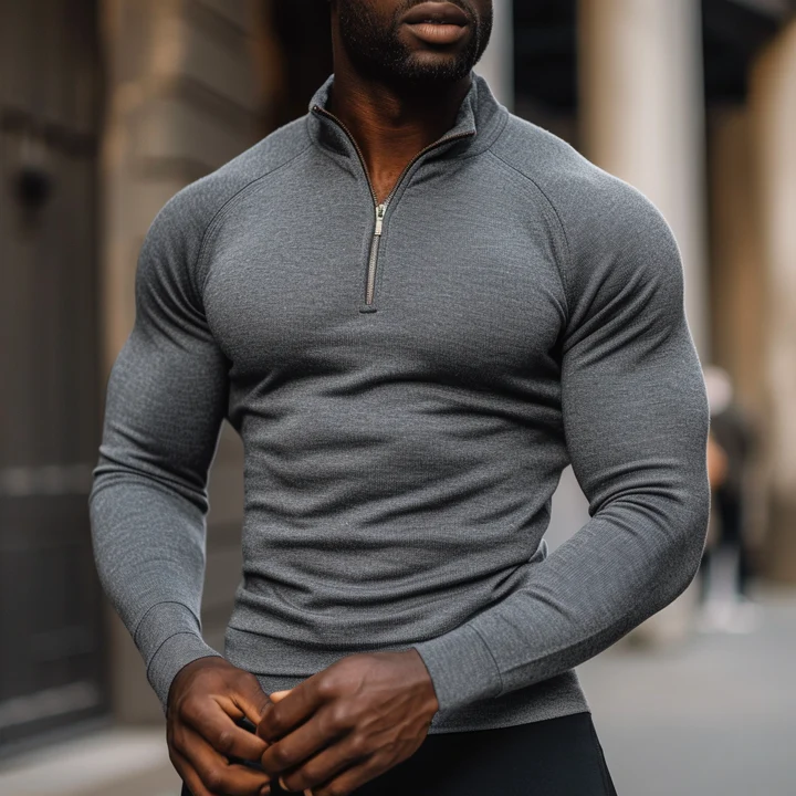 Sartoria: Muscle Fit Half-Zip Sweater