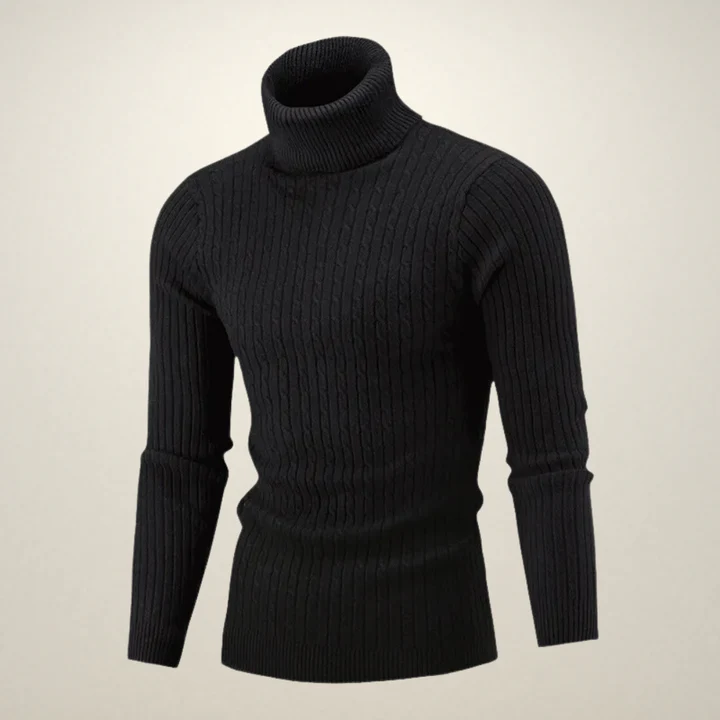 Grigio: Warm Knit Turtleneck Pullover