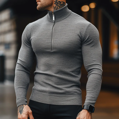 Sartoria: Muscle Fit Half-Zip Sweater