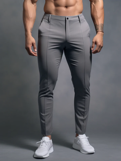 Novate: Sleek Wrinkle-Free Slim Fit Trousers