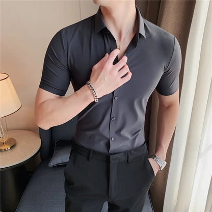 La Finezza Corta: Sophisticated Short-Sleeve Shirt