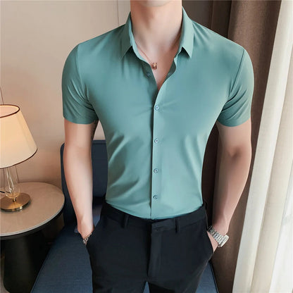 La Finezza Corta: Sophisticated Short-Sleeve Shirt